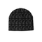 Poetic Collective Logo Repeat Pattern Beanie Bonnet - Grey Black - Streetart.fr